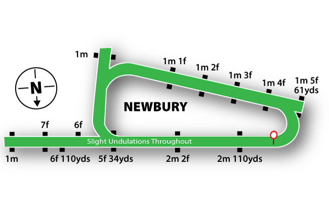 Newbury course map